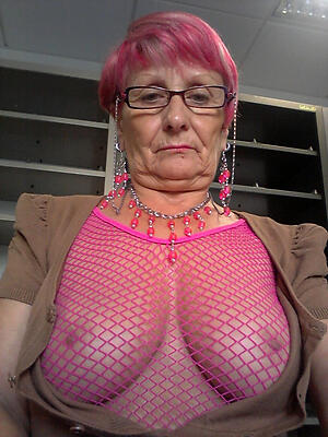 astonishing grown-up granny naked selfies
