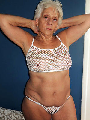 hot older women on touching lingerie pics