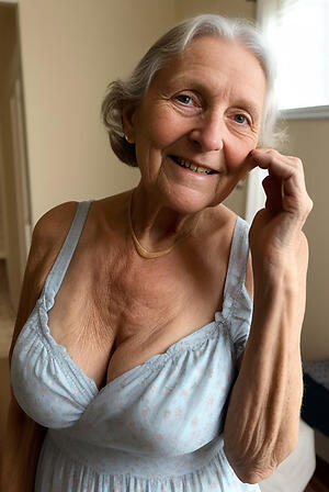 unmitigatedly old granny porn love posing nude