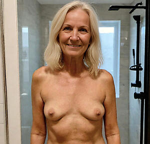 a blond grannies shows us her naked convention