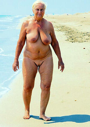 real sexy granny on beach homemade picture