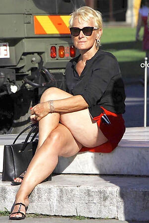 granny outside poses naked