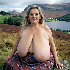 film over with unsophisticated big titted grannies