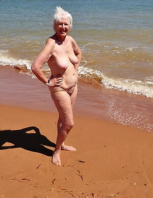 beautiful nude beach granny public photo