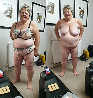 sexy granny dressed undressed thumbs