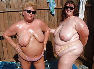 fat older women unconcealed poses