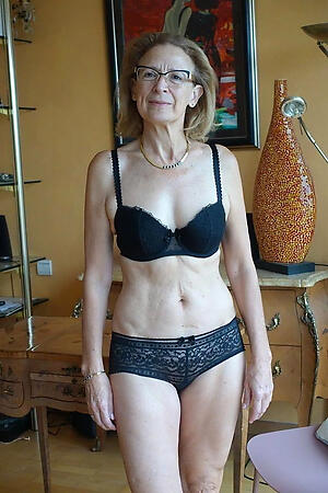 sex-mad older women over 60 poses naked